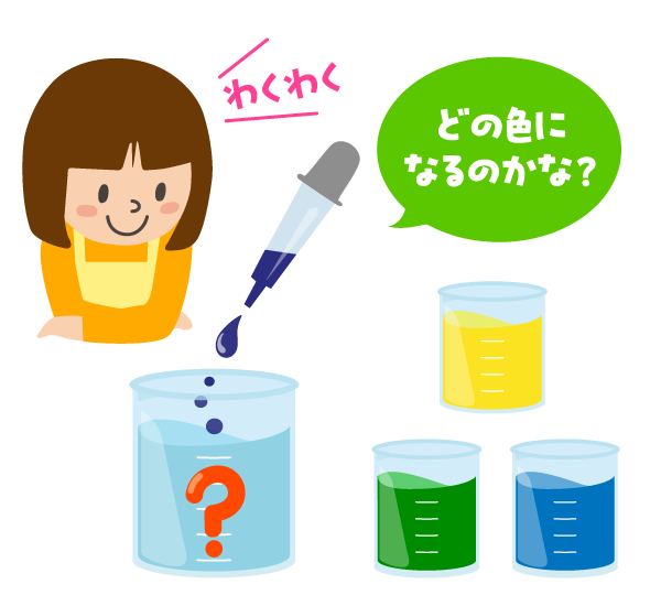 はさみやテープを使ってプラネタリウムを作っているイメージ