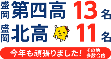 岩手県 高校受験 合格実績2