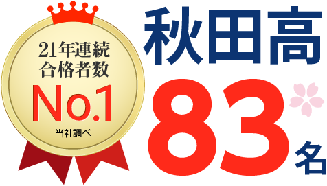 秋田県 高校受験 合格実績1