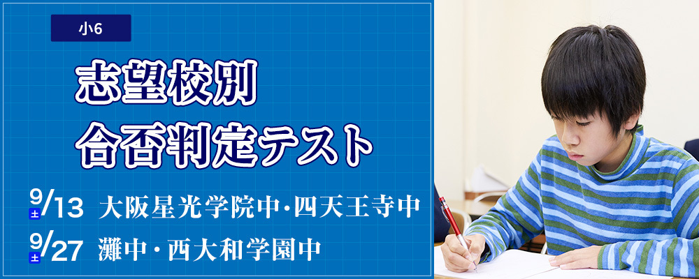 志望校別合否判定テスト