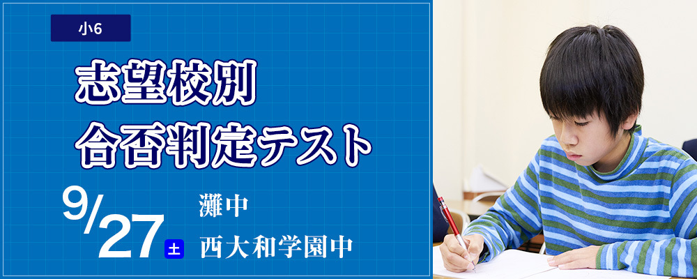 志望校別合否判定テスト