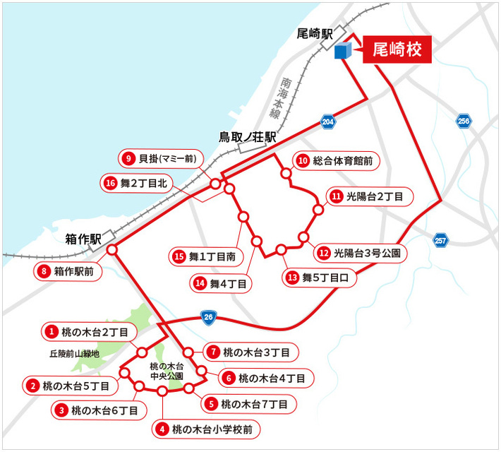2号車ルート